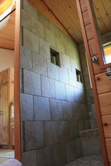 Custom remote home by Mauna Loa Cedar Homes